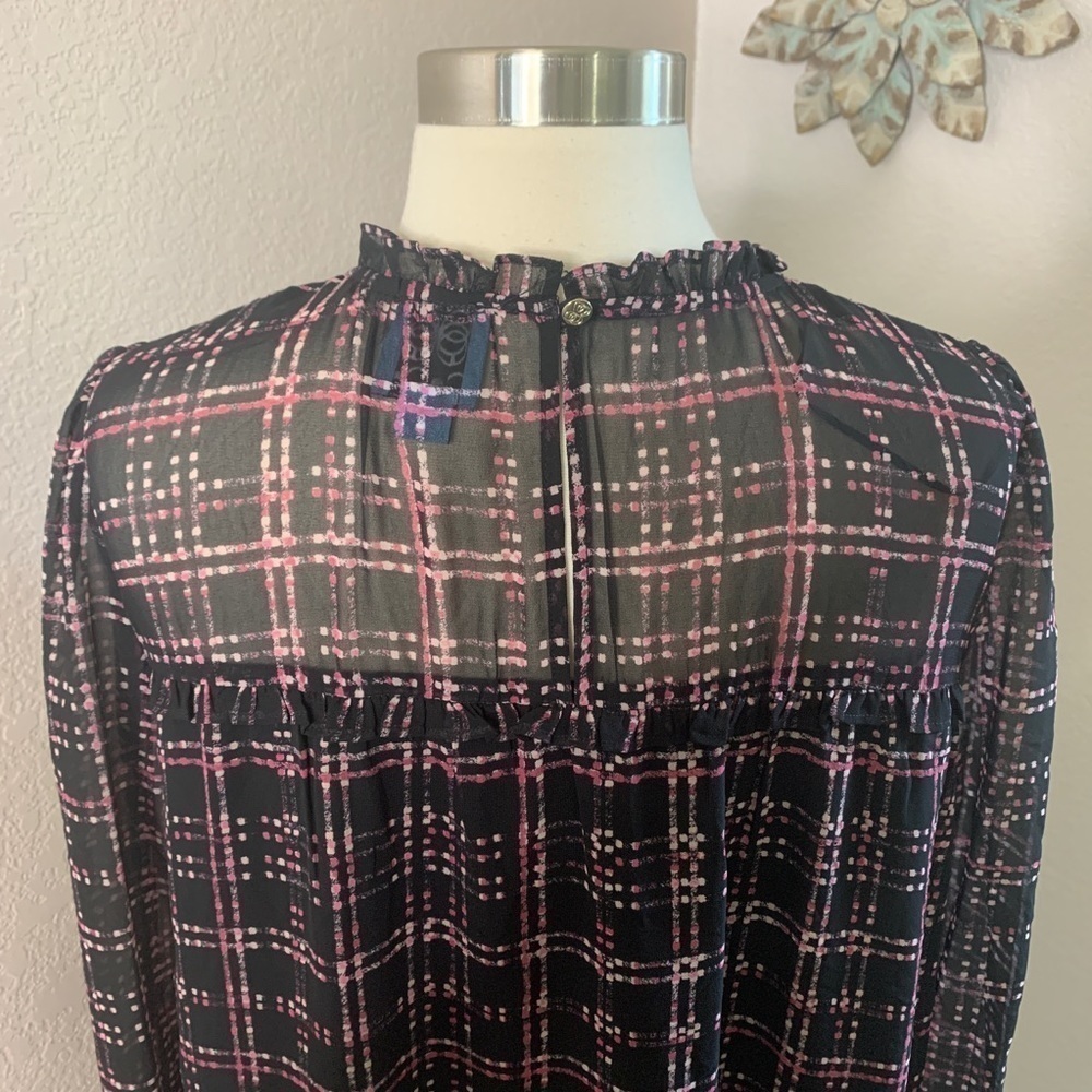 Cece Dress Ruffle Long Sleeve and High Neckline - Picture 8 of 12